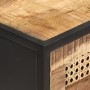 Tavolo Consolle 100x35x75 cm in Legno di Mango e Canna Naturale