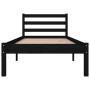 Giroletto in Legno di Pino 75x190 cm Nero 2FT6 Small Single