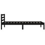 Giroletto in Legno di Pino 75x190 cm Nero 2FT6 Small Single