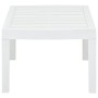 Tavolo da Giardino Bianco 78x55x38 cm in Plastica
