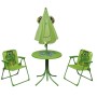 Set da Bistrot da Giardino per Bambini con Ombrellone Verde