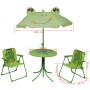 Set da Bistrot da Giardino per Bambini con Ombrellone Verde