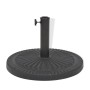 Base per Parasole Circolare in Resina Nera 29 kg