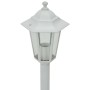 Lampioni da Giardino 6 pz E27 110 cm in Alluminio Bianco