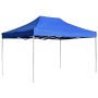 Gazebo Professionale Pieghevole Alluminio 4,5x3 m Blu