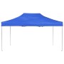 Gazebo Professionale Pieghevole Alluminio 4,5x3 m Blu