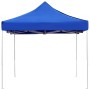 Gazebo Professionale Pieghevole Alluminio 4,5x3 m Blu