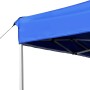 Gazebo Professionale Pieghevole Alluminio 4,5x3 m Blu