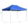 Gazebo Professionale Pieghevole Alluminio 4,5x3 m Blu