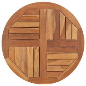 Piano Tavolo in Legno Massello di Teak Rotondo 2,5 cm 70 cm