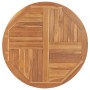 Piano Tavolo in Legno Massello di Teak Rotondo 2,5 cm 90 cm
