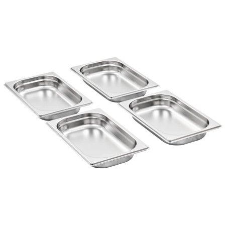 Contenitori Gastronorm 12 pz GN 1/4 40 mm in Acciaio Inox