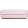 Tappetino Ginnastica Gonfiabile con Pompa 500x100x15cm PVC Rosa