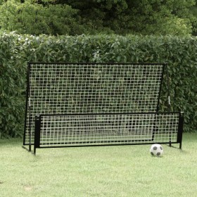 Porta da Calcio a Rimbalzo 2 in 1 202x104x120 cm in Acciaio