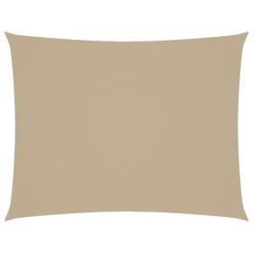 Parasole a Vela Oxford Rettangolare 4x5 m Beige