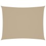 Parasole a Vela Oxford Rettangolare 4x5 m Beige