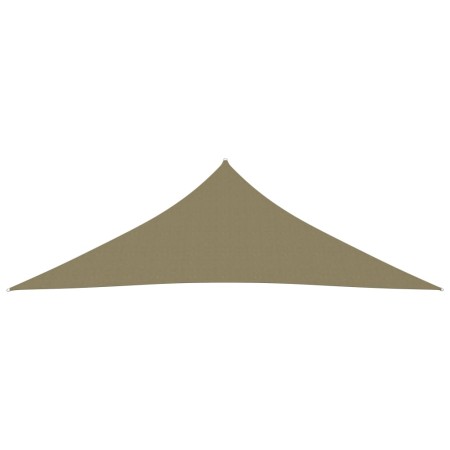 Parasole a Vela Oxford Triangolare 4x4x5,8 m Beige