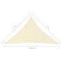 Parasole a Vela Oxford Triangolare 3x3x4,24 m Crema