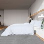Set Copripiumino Bianco 200x220 cm in Cotone