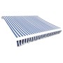 Tendone Parasole in Tela Blu e Bianco 350x250 cm