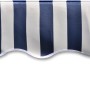 Tendone Parasole in Tela Blu e Bianco 350x250 cm