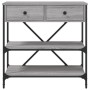 Tavolino Consolle Grigio Sonoma 75x34,5x75cm Legno Multistrato