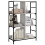 Libreria Grigio Sonoma 78,5x33x117,5 cm in Legno Multistrato