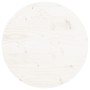 Piano Tavolo Rotondo Bianco Ø40x3 cm in Legno Massello di Pino