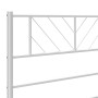 Giroletto con Testiera e Pediera Metallo Bianco 90x200 cm