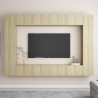 Set di Mobili Porta TV 8 pz Rovere Sonoma in Legno Multistrato