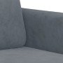 Poltrona Grigio Scuro 60 cm Velluto