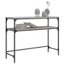 Tavolino Consolle Grigio Sonoma 100x35,5x75cm Legno Multistrato