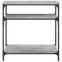 Tavolino Consolle Grigio Sonoma 75x29x75cm in Legno Multistrato