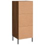 Credenza Rovere Marrone 34,5x34x90 cm in Legno Multistrato