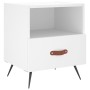 Comodini 2 pz Bianchi 40x35x47,5 cm in Legno Multistrato