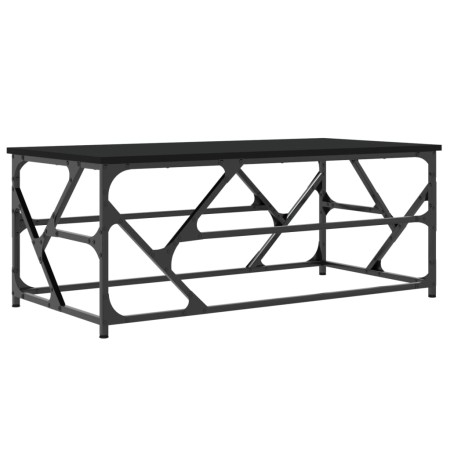 Tavolino Salotto Nero 100x50x40cm Legno Multistrato