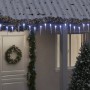 Luci Natale Ghiacciolo 40pz Bianco Freddo Acrilico Telecomando