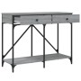 Tavolo Consolle Grigio Sonoma 100x39x78,5 cm Legno Multistrato