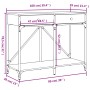 Tavolo Consolle Grigio Sonoma 100x39x78,5 cm Legno Multistrato