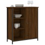 Credenza Rovere Marrone 70x30x80 cm in Legno Multistrato