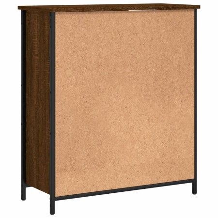 Credenza Rovere Marrone 70x30x80 cm in Legno Multistrato