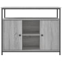 Credenza Grigio Sonoma 100x35x80 cm in Legno Multistrato
