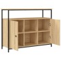 Credenza Rovere Sonoma 100x35x80 cm in Legno Multistrato