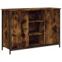 Credenza Rovere Fumo 100x35x70 cm in Legno Multistrato