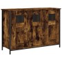 Credenza Rovere Fumo 100x35x70 cm in Legno Multistrato