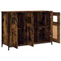 Credenza Rovere Fumo 100x35x70 cm in Legno Multistrato