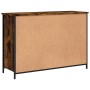 Credenza Rovere Fumo 100x35x70 cm in Legno Multistrato