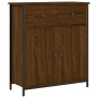 Credenza Rovere Marrone 70x30x80 cm in Legno Multistrato