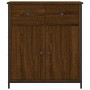 Credenza Rovere Marrone 70x30x80 cm in Legno Multistrato