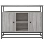 Credenza Grigio Sonoma 100x35x80 cm in Legno Multistrato